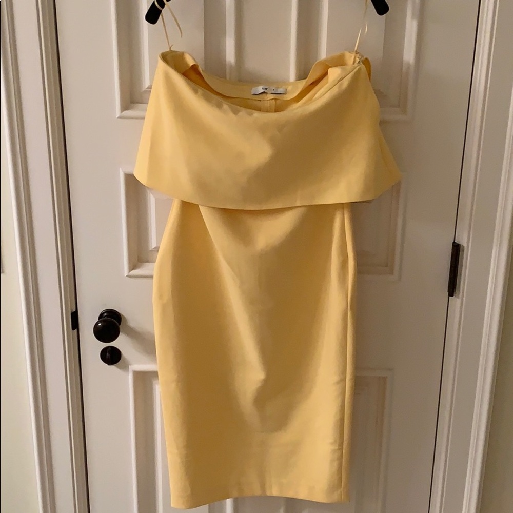 REVOLVE yellow tube-top dress